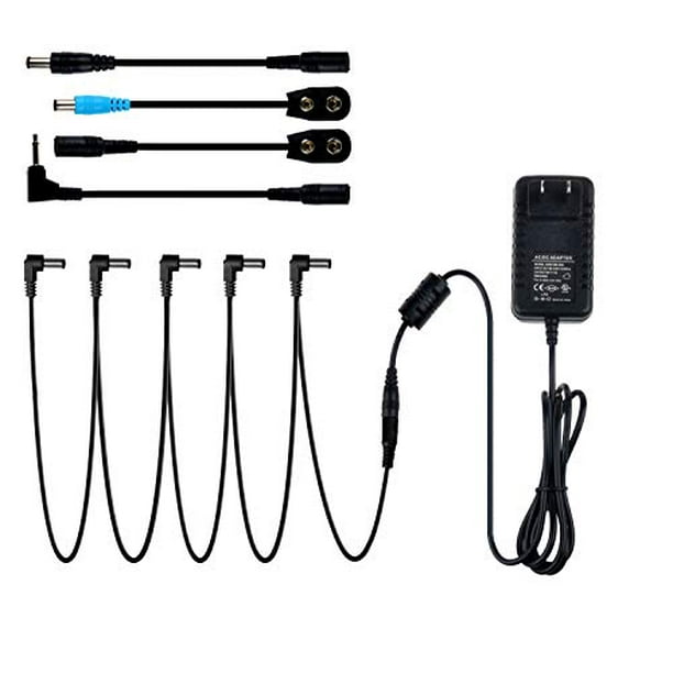 7 Way Daisy Chain Cable for Electric Guitar Effect Pedal Power Supply Adapter 9V 7 Way Daisy Chain Cable for Electric Guitar Effect Pedal Power Supply Adapter 9V